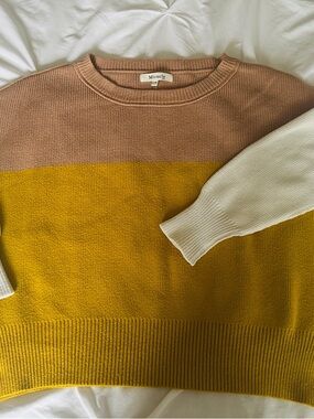 Colorblock Crewneck Sweater Size Small